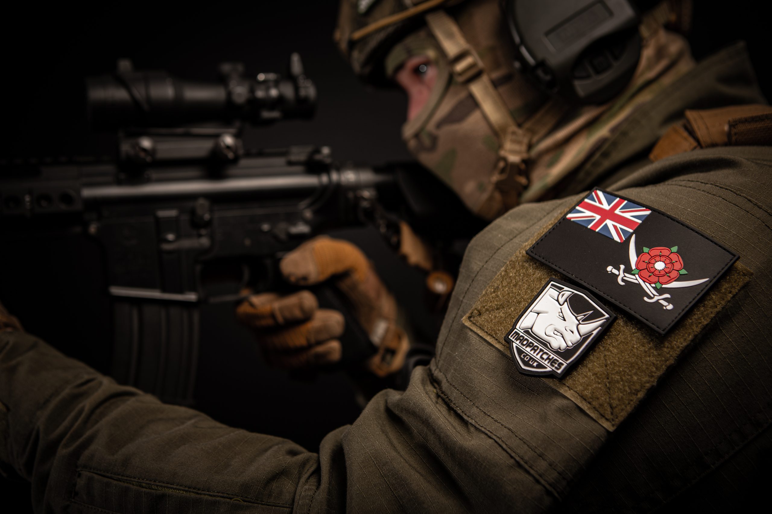 Custom Made 3D Rubber PVC Patches for Airsoft